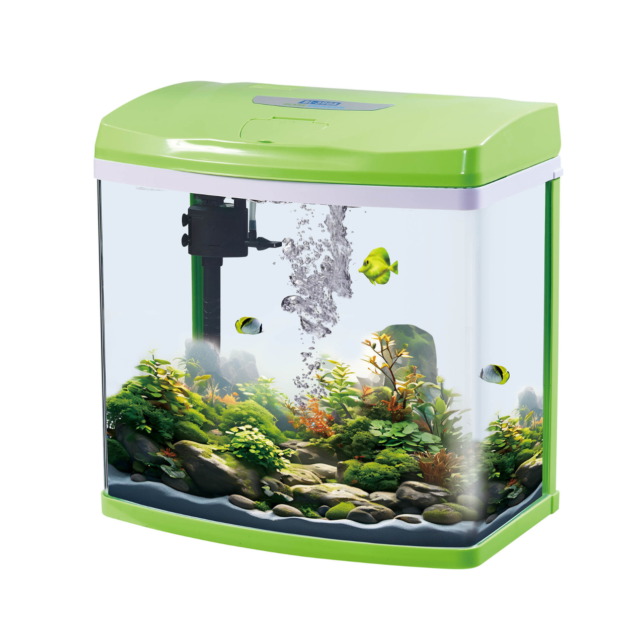 Karis Glass Aquarium BL-310A - [30x21x30.5cm, Color - Green]