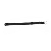 Duvo Nylon Collar Adjustable[Color - Black, Dimension - 35-55cm/20mm]