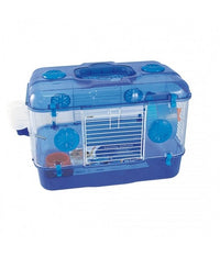 Thumbnail for Duvo Kooi Timmy One Level Deluxe Blue - Hamster Cage 39 x 26 x 28cm[Dimension - 39 x 26 x 28cm]