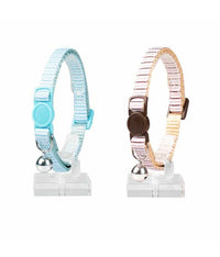 Thumbnail for Duvo+ Cat Collar Beach Nylon Blue/Beige 20-30cm / 10Mm