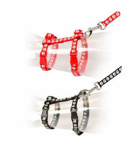 Thumbnail for Duvo+ Big Cat Walking Set Paws Black/Red - 30-50cm / 12Mm - 125cm