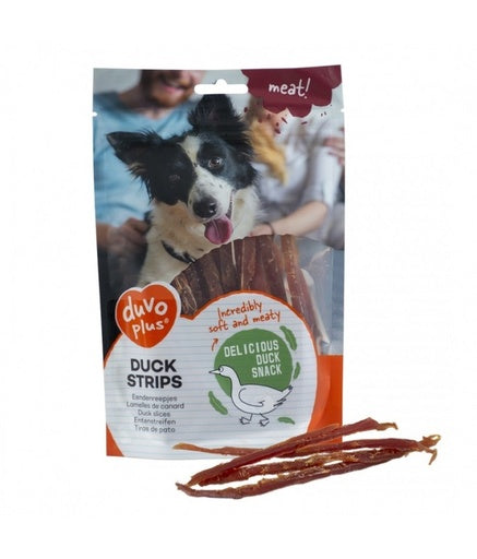 Duvo Dog Snack 80g[Flavor - Duck, Options - Strips]