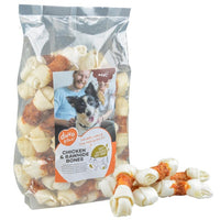 Thumbnail for Duvo+ Chicken & Rawhide Small Bones[Weight - 1000g, Count - 32]