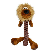 Duvo+ Zoo Friends Leo Lion Stick Brown - Dog Toy 32x22x11.5cm