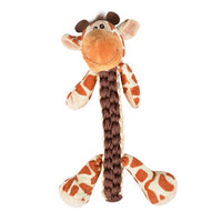 Duvo+ Zoo friends Gino Giraffe Stick Brown - Dog Toy 32x22x11.5cm