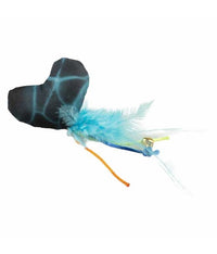 Thumbnail for Duvo+ Flash Heart With Feathers Blue/Green - 16,5x7x3cm