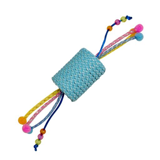 Duvo+ Jolly Blue Roll With Ropes Blue - 22x4,5x4,5cm