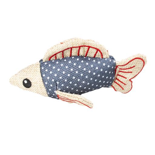 Duvo+ Cat Toy Retro Blue Shark Blue - 15x7,5x4,5cm[Color - Blue, Dimension - 15x7.5x4.5cm]