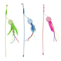 Thumbnail for Duvo Playing Rod Feathered Ball Mix 46cm