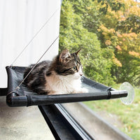 Thumbnail for Duvo+ Window Hammock for Cats 66x40x2,5cm Black