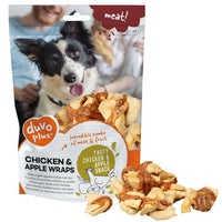 Thumbnail for Duvo+ Meat! Chicken & Apple Wraps 100g - 10 Pcs[Weight - 100g, Count - 10]