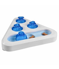Thumbnail for Duvo+ Seek 'n Snack Puzzle - Triangle 24x24x5,5cm White/Blue