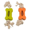 Duvo+ Eco Rubber Flat Bone Bamboo/Rice + Cotton 27x6.5x3.8 Cm Mixed Colors