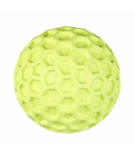 Duvo+ Rubber Hexagon Ball Dispenser Dog Toy 7,5x7,5x7,5cm,Green