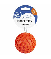 Thumbnail for Duvo+ Rubber Hexagon Ball Squeak 8x8x8cm, Red