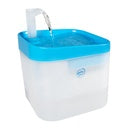 Duvo+ Transparent Drinking Fountain 16.5X16.5X21cm Blue/White