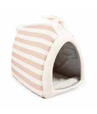 Thumbnail for Duvo+ Striped Rabbit House Plush 23x32x30cm, Multicolour
