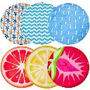 Duvo+ Cooling Mat Round 60x60x0.8cm, Mixed Color & Pattern