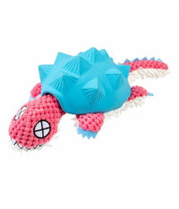 Thumbnail for Duvo+ Plush & Latex Armadillo 34x14x8.5cm blue/pink