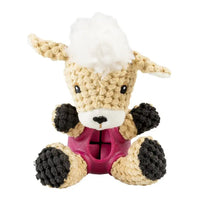 Duvo+ Plush & Rubber Sheep Dispenser Multicolour, 18x12x11cm
