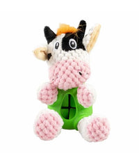 Thumbnail for Duvo+ Plush & Rubber Cow Dispenser Multicolour, 14x10x10cm