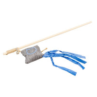 Thumbnail for Duvo+ ECO Navy Playing Rod Kite Catnip 20x6x40cm Multicolour