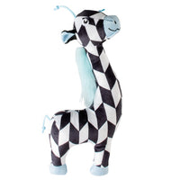 Thumbnail for Duvo+ Plush Giraffe Retro Dog Toy 32x14x5cm Black/White