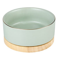 Thumbnail for Duvo+ Feeding Bowl Stone Timber 450ml - 12,5x12,5x6cm Green