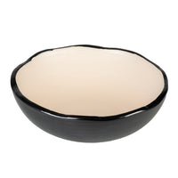 Thumbnail for Duvo+ Feeding Bowl Stone Organic S - 200ml - 12x12x4cm Black/White