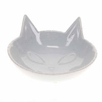 Thumbnail for Duvo+ Feeding Bowl-Stone-Kitty face 175ml - 14x14x6.5cm White