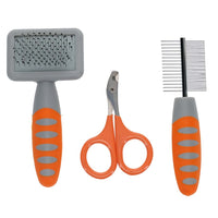 Duvo+ Grooming Set For Small Animal Orange/Grey