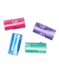 Thumbnail for Duvo Poo Bags Classic Colour Paws Multicolour 4 x 20pcs