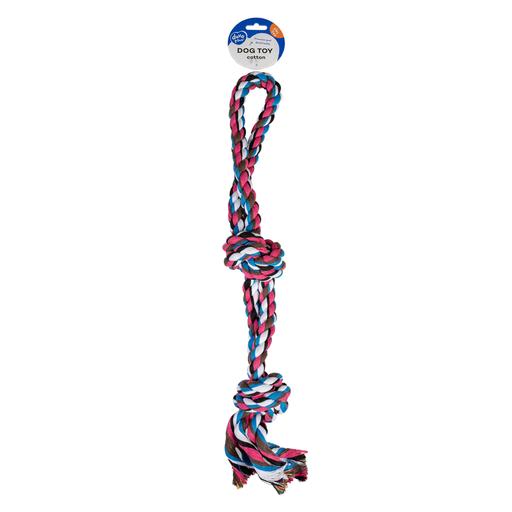 Duvo+ Tug Toy Knotted Cotton 2 Knots Double Loop 50cm