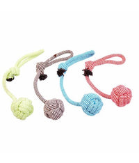 Thumbnail for Duvo+ Scooby Rope Dummy Ball With Loop Mixed Colors - 7.6x35.5cm[Dimension - 7.6 x 35.5cm]