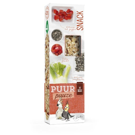 Witte Molen Puur Pauze Sticks L Parakeet Fennel & Red Pepper [Weight - 140g]