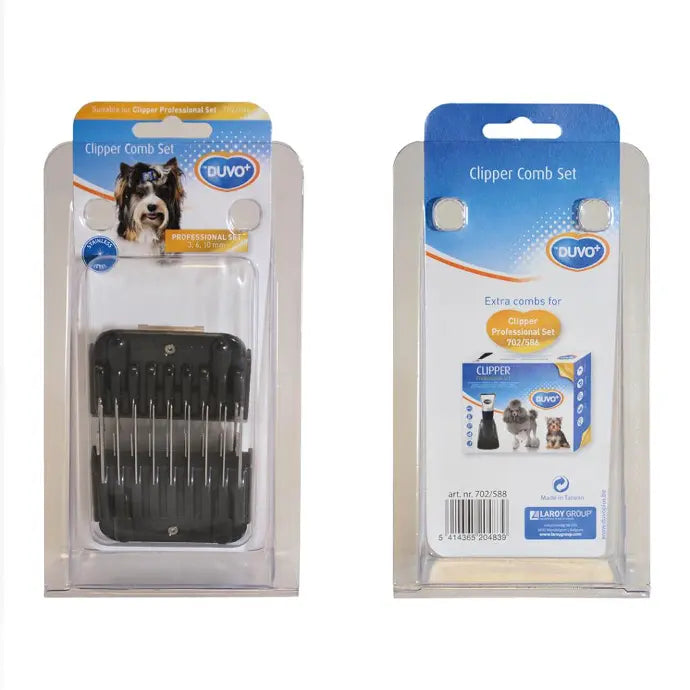 Duvo Clipper comb set for professional set 3 - 6 - 10mm (Suitable For Andis & Duvo+ Clipper)