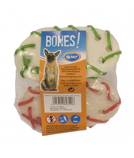 Duvo Bone Shoe Rawhide White Coloured Laces 2pcs - 6cm[Length - 6cm]
