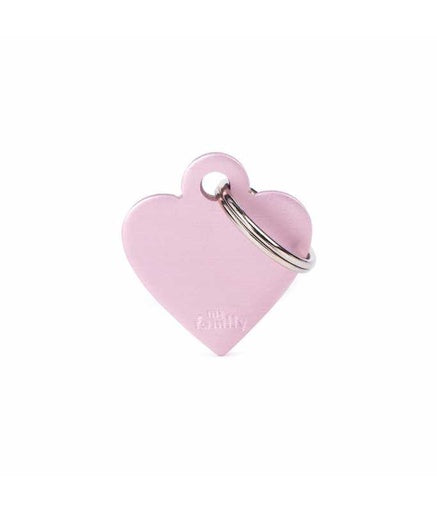 MY FAMILY SMALL HEART ALUMINIUM PINK