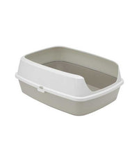 Thumbnail for Moderna Maryloo With Rim Litter Tray-Large L 50.2 x W 38.4 x H 16.1 cm - (Recycled)[Color - Grey]
