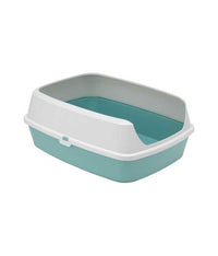 Thumbnail for Moderna Maryloo With Rim Litter Tray-Large L 50.2 x W 38.4 x H 16.1 cm - (Recycled)[Color - Light Blue]