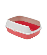 Thumbnail for Moderna Maryloo With Rim Litter Tray-Large L 50.2 x W 38.4 x H 16.1 cm - (Recycled)[Color - Maroon]