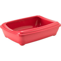 Thumbnail for Moderna Arist-O-Tray-Cat Litter Tray 43 x 30.9 x 12.3 cm (With Rim)-Spicy Coral