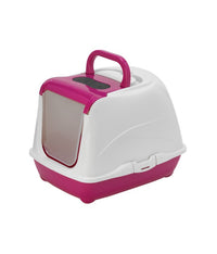 Moderna Flip Cat-Litter Box[Color - Pink, Size - XL]