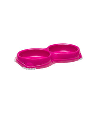 Moderna Double Smarty Bowl[Color - Pink, Size - XS]