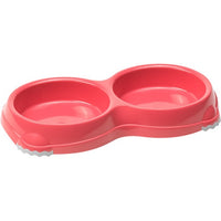 Thumbnail for Moderna Double Smarty Bowl 26.5 x 13.5 x 3.4 cm-2x200ml-Spicy Coral