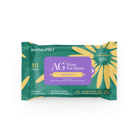 Thumbnail for NurturePro AG+ Silver Pet Wet Wipes -Lavender (10 Sheets/ Pack)