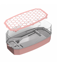 Nomoypet Detachable Escape Proof Turtle Tank Without Pump NX-35 Large - 63x31x24cm [Color - Pink]