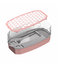Nomoypet Detachable Escape Proof Turtle Tank Without Pump NX-35 Medium - 49x25x21cm [Color - Pink]