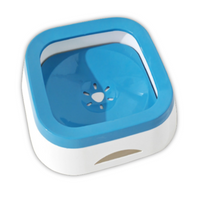 Thumbnail for Pado Square Anti Spill Pet Bowl 21x21x7.8cm [1000ml] -Blue