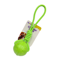 Thumbnail for Pado Chomp Chum Ball With Rope EVA Toy-Green [⌀8cm,Rope Length:30cm]